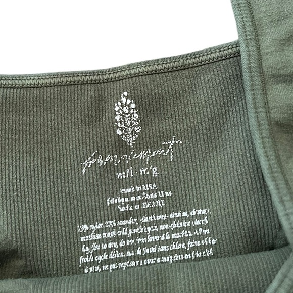 FREE PEOPLE Movement Green Good Karma Sports Bra Tank Top Cami - Picture 5 of 5